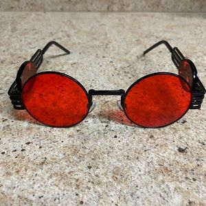 Red Black Circle Dragon Frames